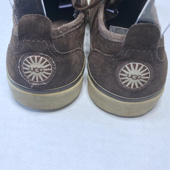 Ugg Australia Womens Size 6.5 Brown Suede Evera Sneakers Sheepskin Lining Casual - Picture 6 of 11